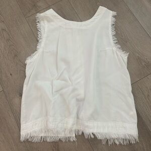 White frayed top!